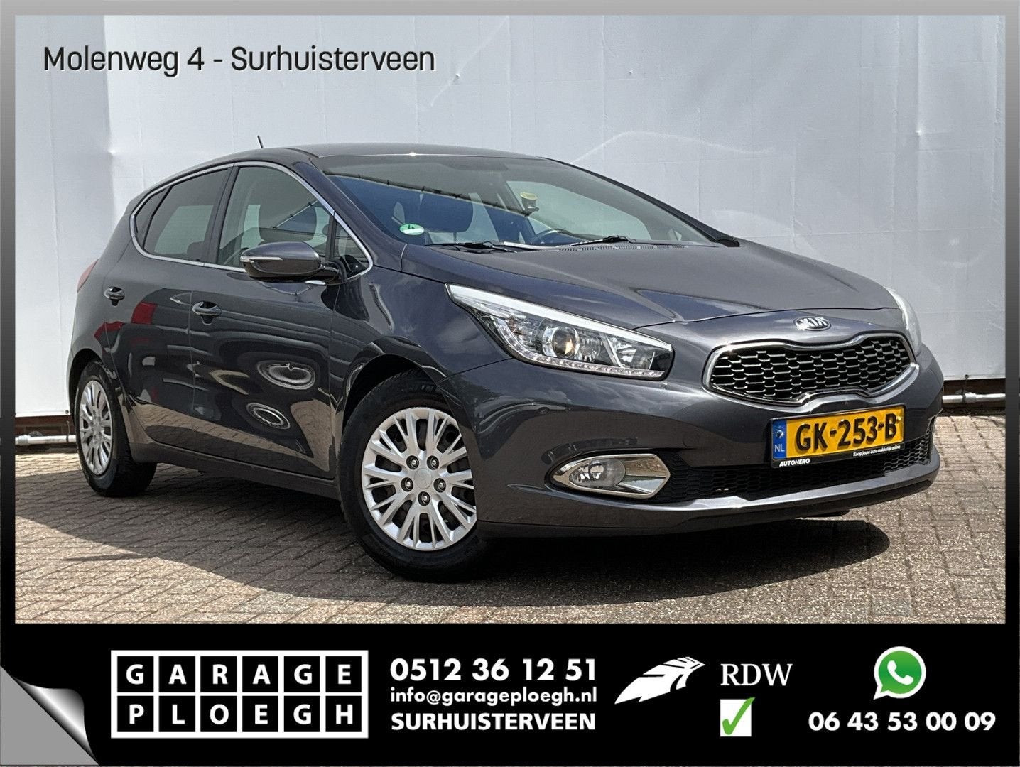 Kia cee'd 1.6 GDI BusinessLine Nav/Cruise appareil photo xén, Argent ou Gris, Achat, Entreprise, Berline