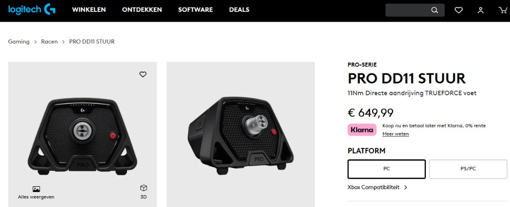 LOGITECH PREMIUM PRO Gaming stuurwiel PC/Xbox, PlayStation 5, Ophalen of Verzenden, Zo goed als nieuw, Logitech