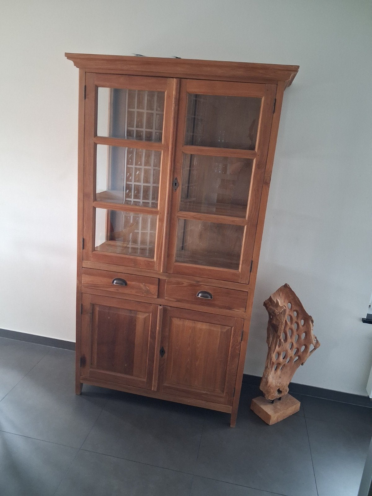 Complete eetplaats in teak, Ophalen, Zo goed als nieuw, Teakhout