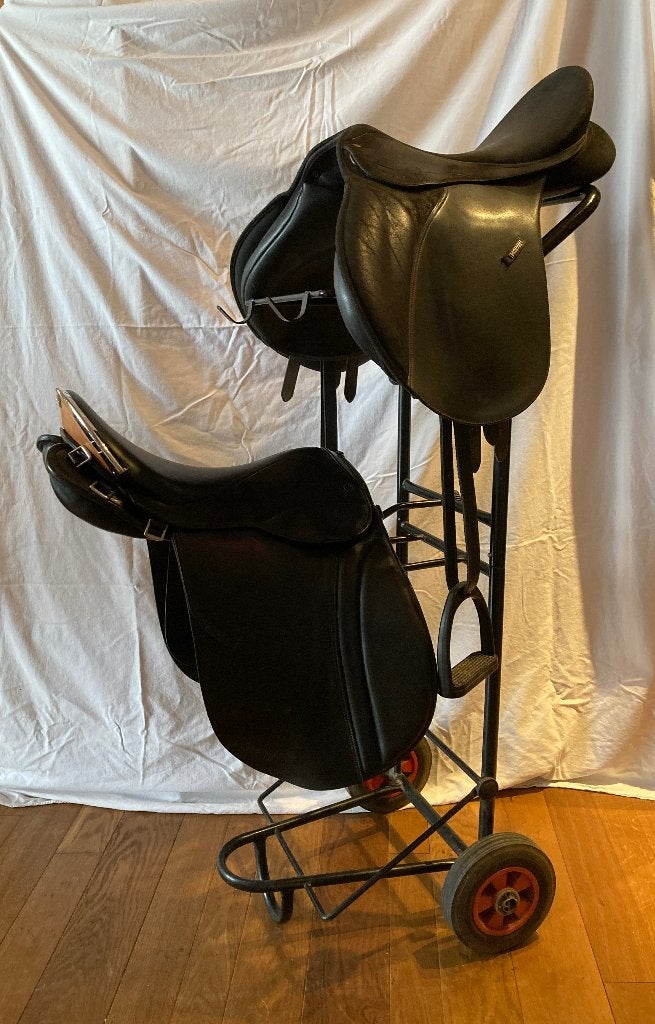 Zadelkar met 2 zadels, Ophalen, Gebruikt, Stubben, M (17 inch)