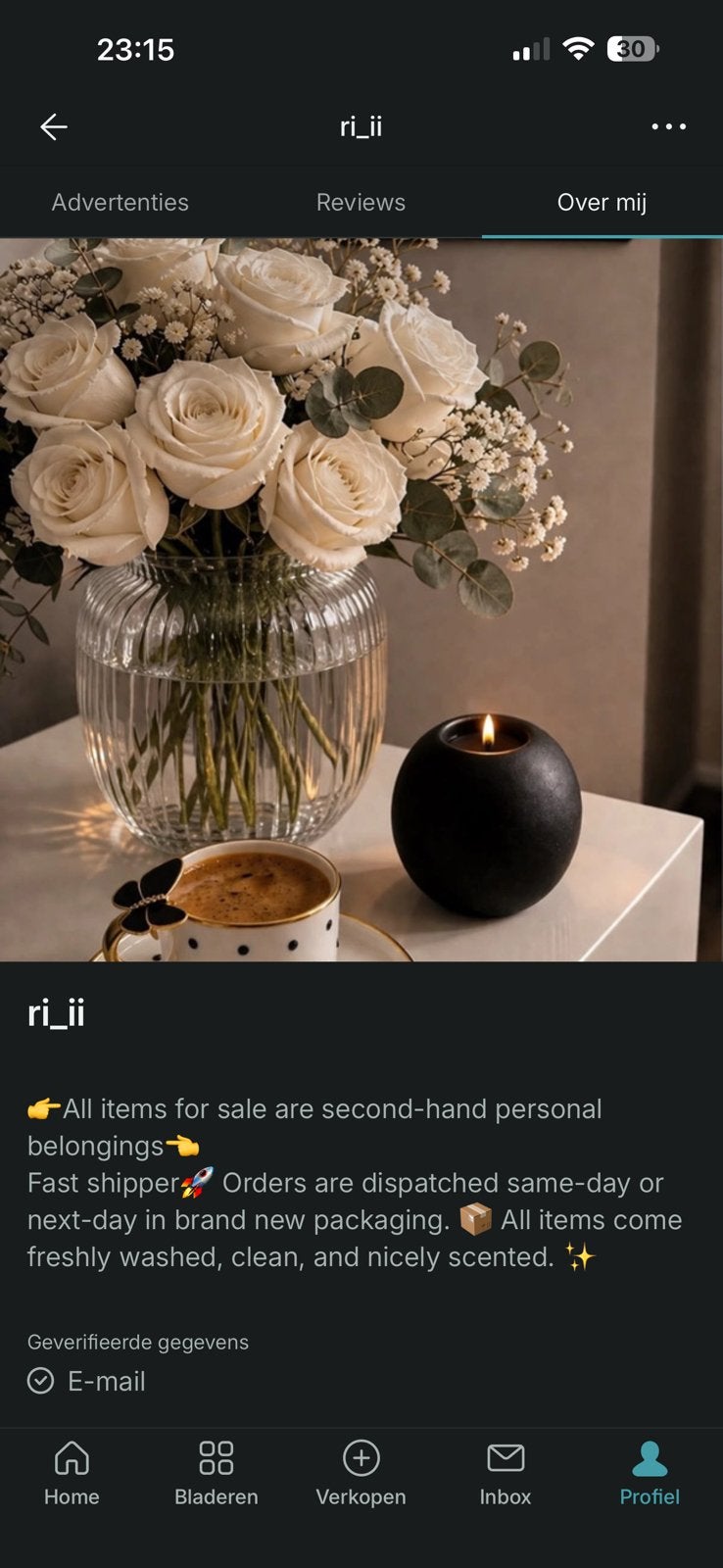 Vinted account, Huis en Inrichting, Ophalen, Zo goed als nieuw