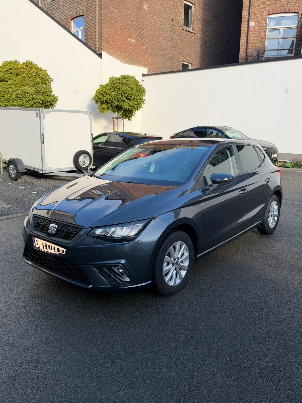 À VENDRE – SEAT IBIZA 1.0 TSI STYLE – 2024, Auto's, Stof, Elektrische ramen, Zwart, Blauw