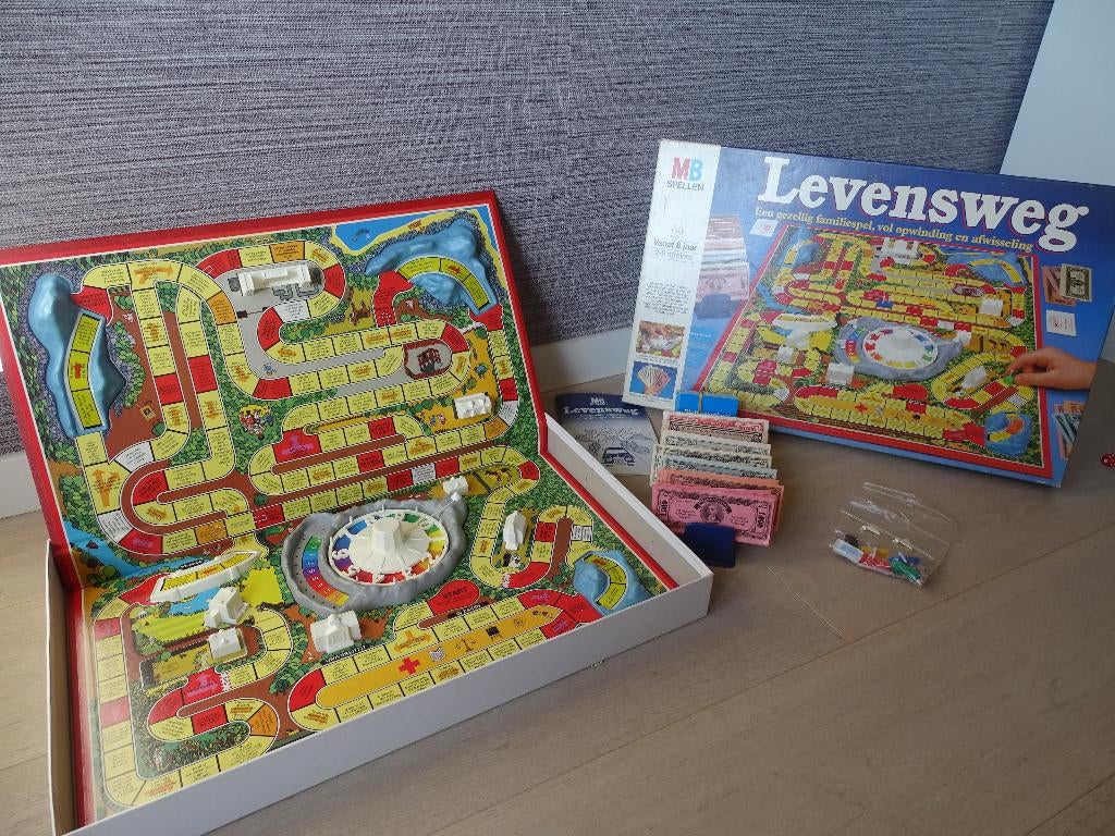 gezelschapsspel levensweg, Vijf spelers of meer, Ophalen of Verzenden, Gebruikt, MB spelen