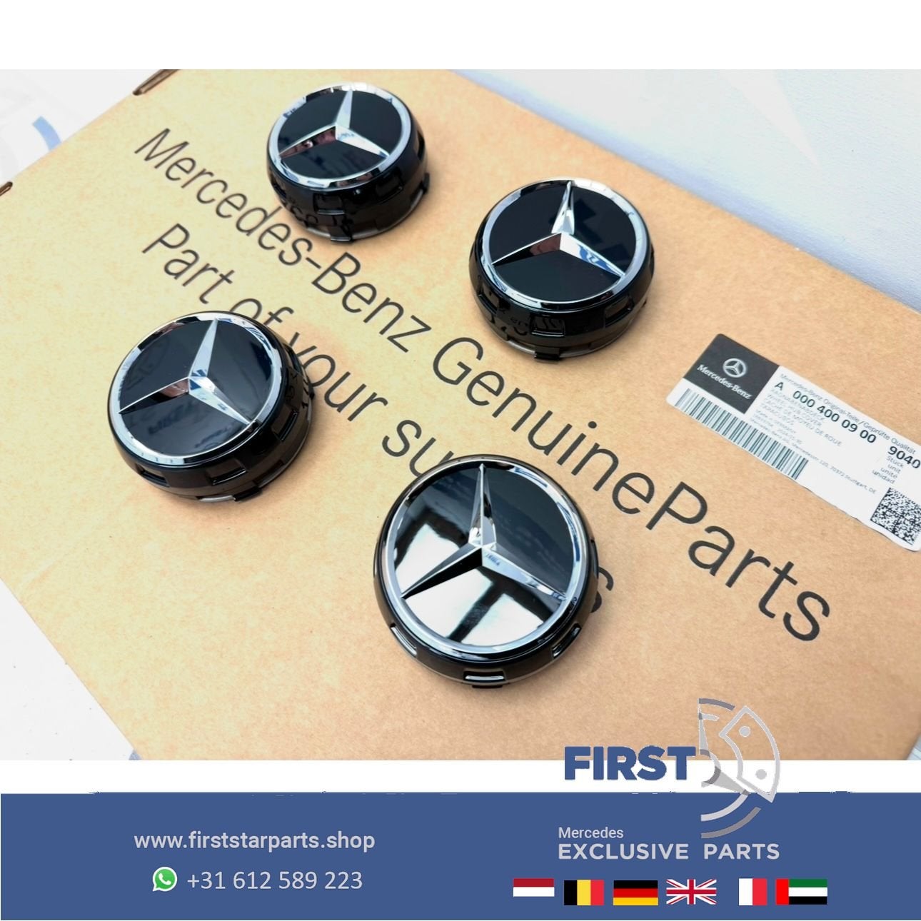 Mercedes AMG Naafkappen set W176 W246 W204 W205 W117 W212 W2, Gebruikt, -, -, Ophalen of Verzenden