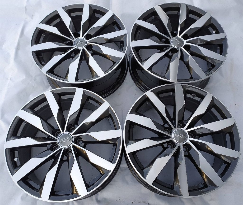 Originele nieuwe Audi S-line tweekleurige velgen, Auto-onderdelen, Banden en Velgen, Ophalen, 18 inch, Velg(en), Nieuw