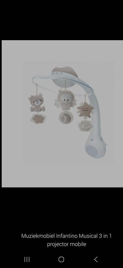 Infantino Musical 3 in 1 projector mobile, Kinderen en Baby's, Ophalen