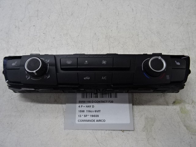 PANNEAU DE COMMANDE CLIMATISATION BMW 1 serie (F20), Utilisé, BMW