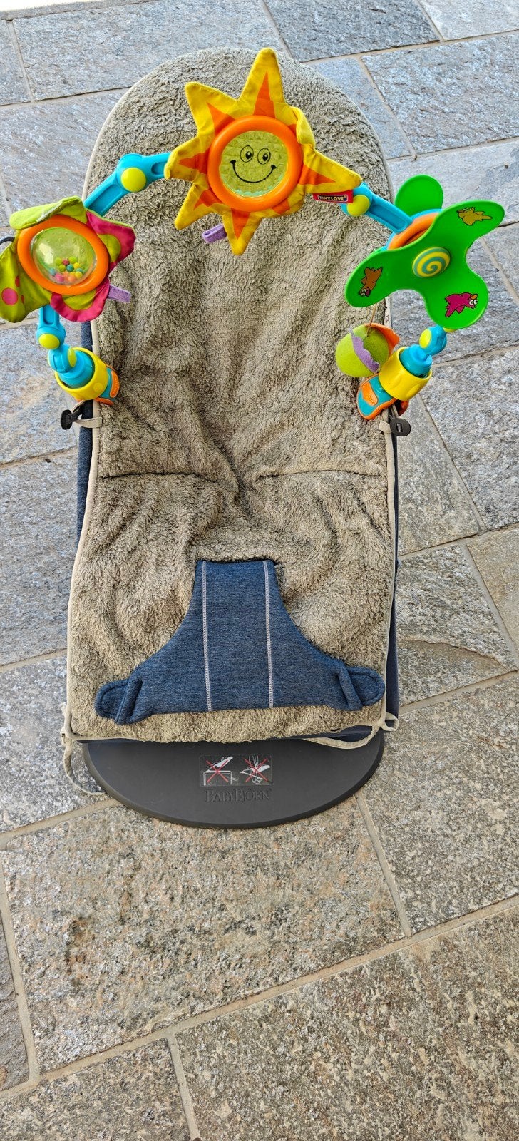 Babybjörn wipstoel met 2 bamboe inlegkussens en speelboog, Kinderen en Baby's, Wipstoeltjes, Ophalen, Wipstoel