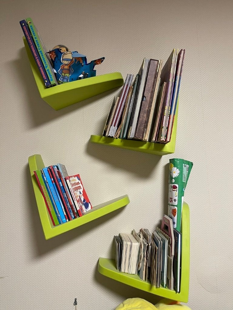 Boekenrek Ikea mammut groen 4x, Gebruikt, Groen, Overige typen, Ophalen of Verzenden