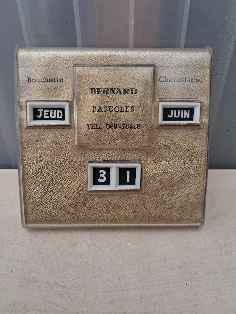 boucherie à calendrier perpétuel, Enlèvement ou Envoi, Comme neuf, Panneau publicitaire