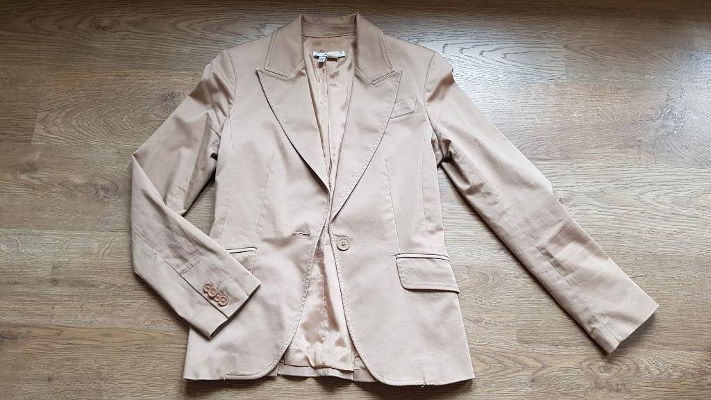 beige jas / blazer ZARA maat Medium, Taille 38/40 (M), Enlèvement ou Envoi, Beige, Porté