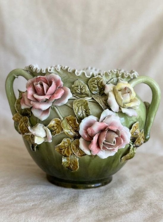Prachtige Antieke Jugendstil / Art Nouveau Cachepot –Ca.1900, Enlèvement