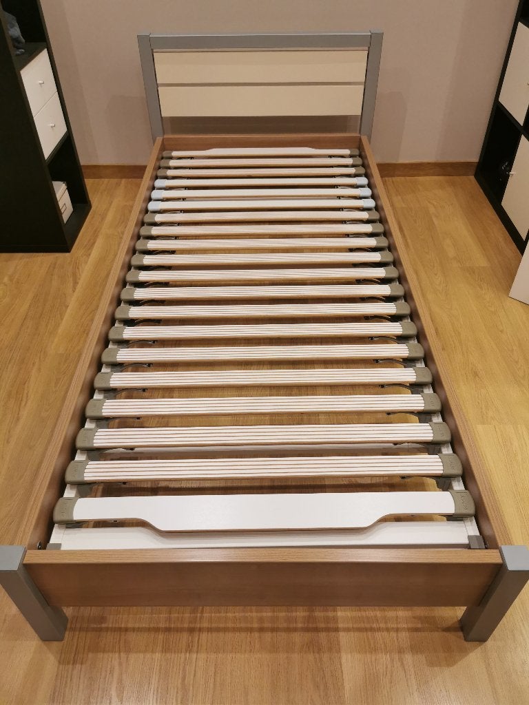 Bed compleet met matras, Ophalen, Strak, 90 cm, Eenpersoons