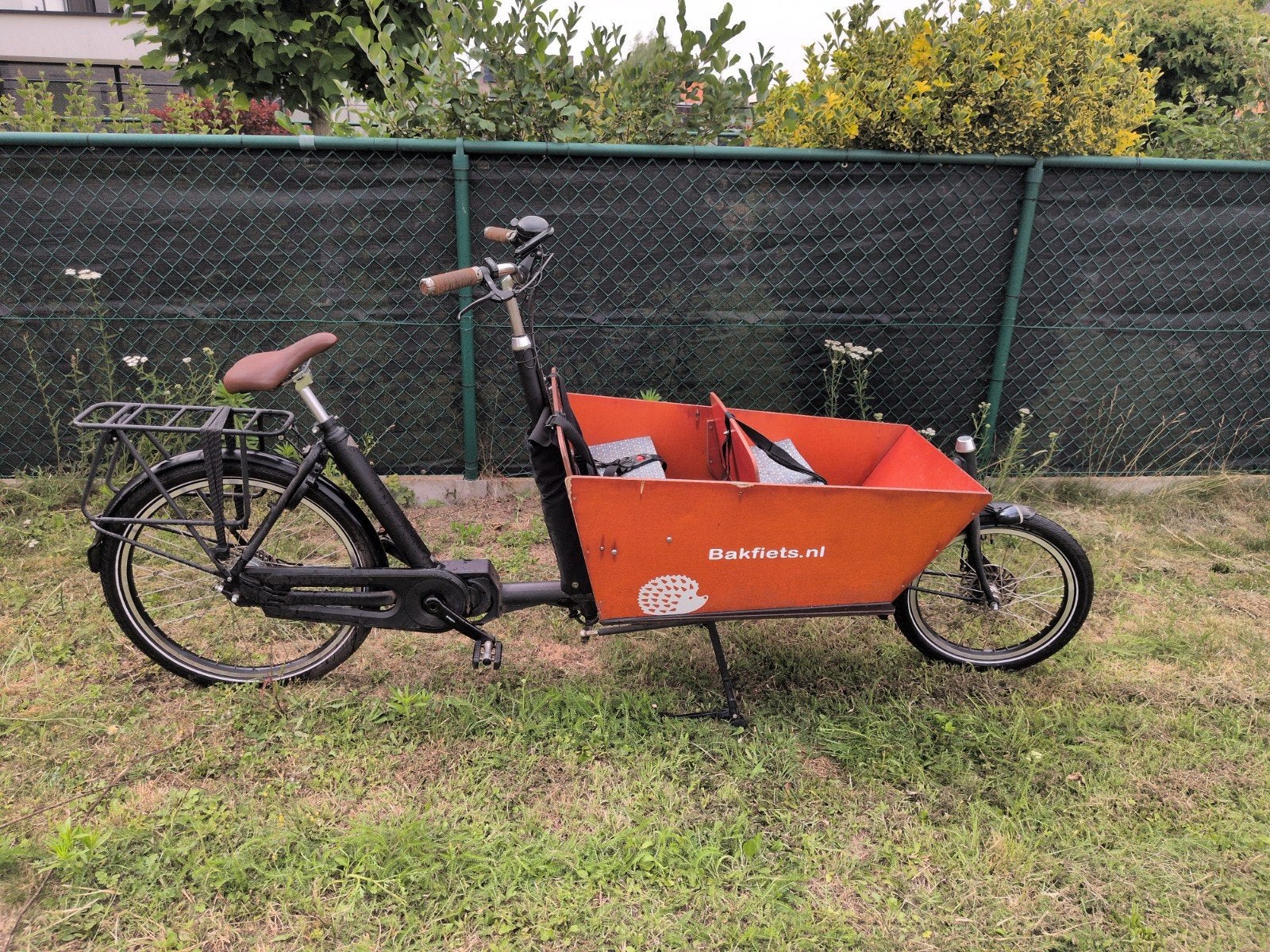 Matzwarte bakfiets .nl cargo long, Gebruikt, 3 kinderen, Elektrisch, Ophalen