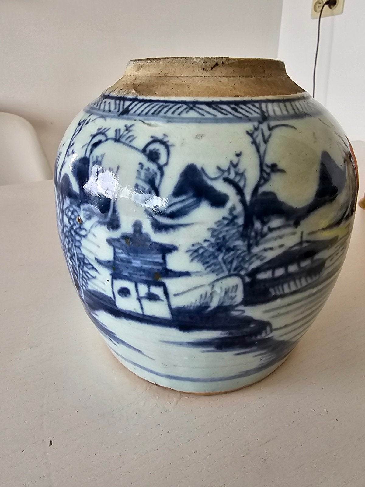 pot à gingembre en porcelaine chinoise, Enlèvement ou Envoi