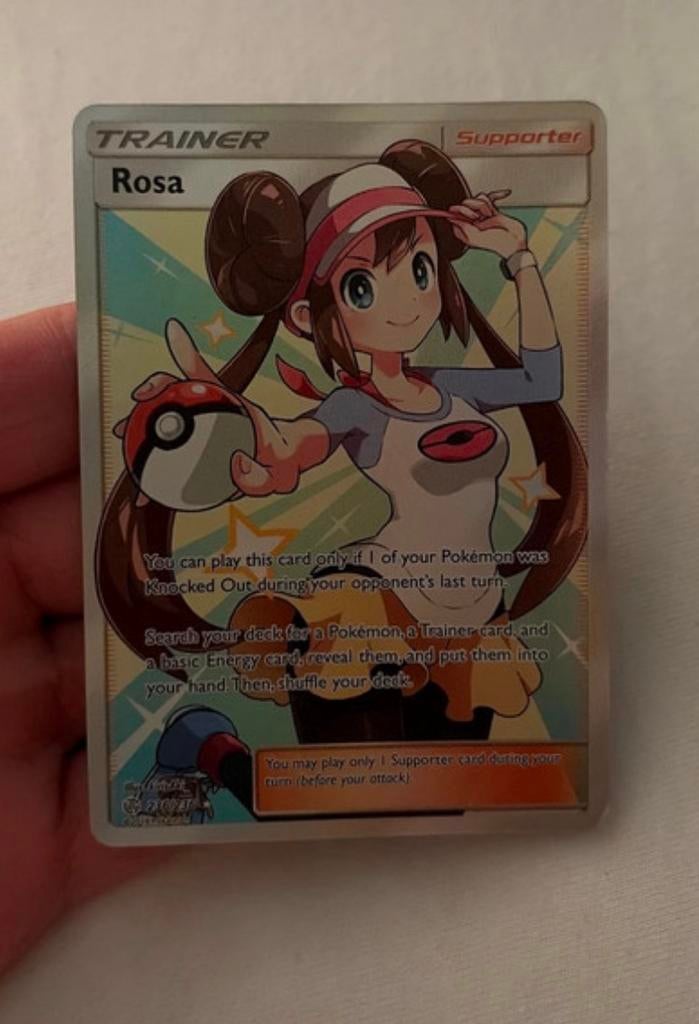 Pokémon Kaart Rosa Trainer Full Art, Enlèvement ou Envoi, Comme neuf