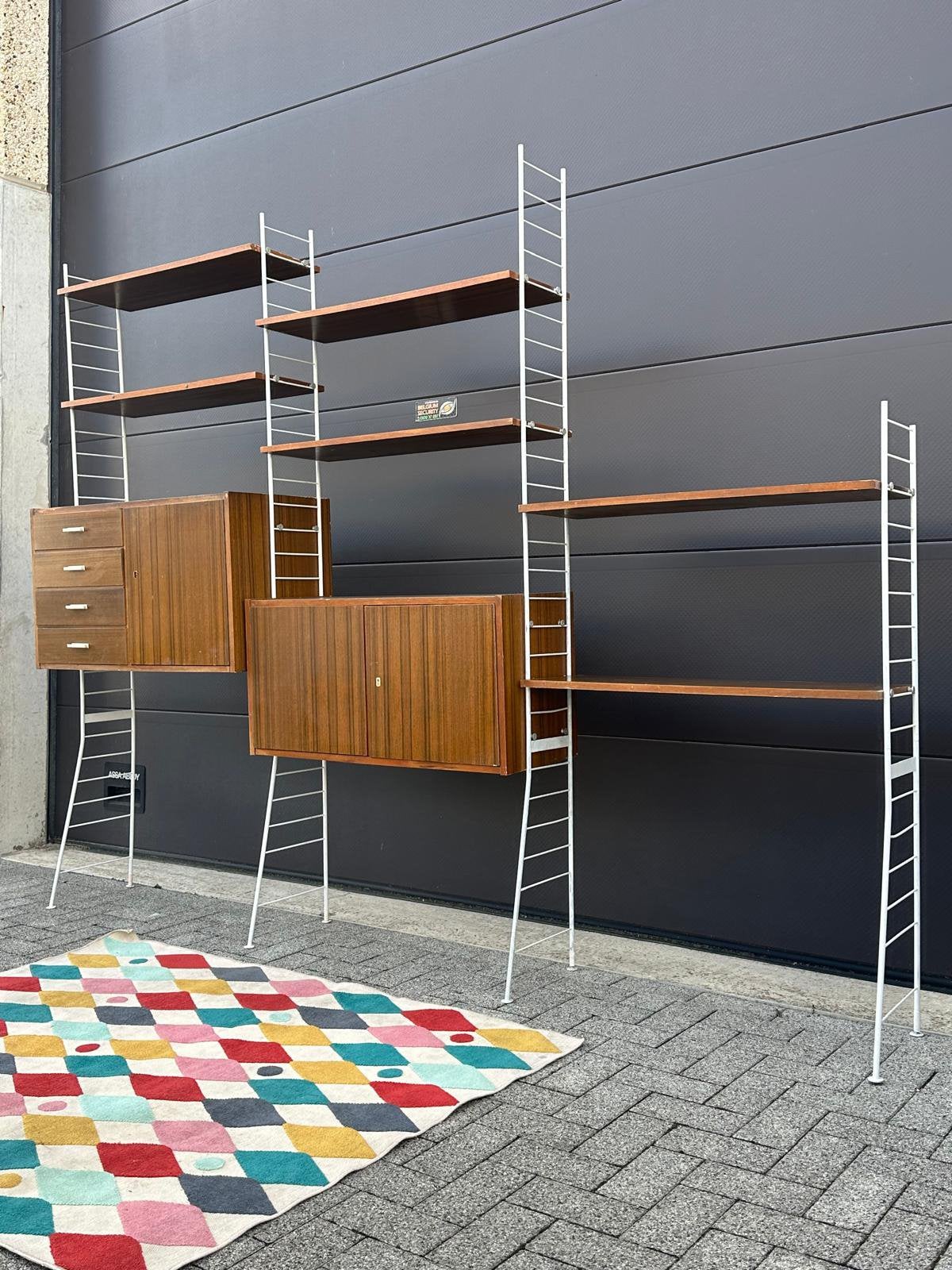 WallUnit/Etagères modulables Babette,Böhme&Michael,RDA,1960, Bois, Enlèvement, Utilisé, Étagère