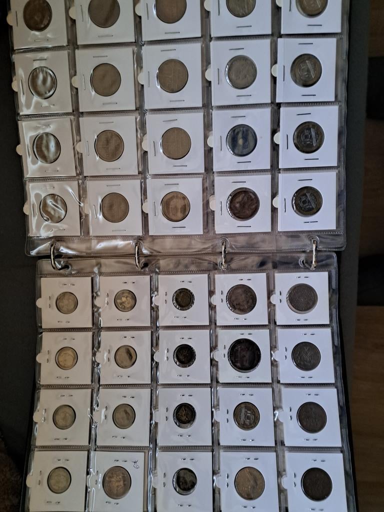 Grote verzameling oude munten FRANKRIJK 350 stuks in album, Ophalen
