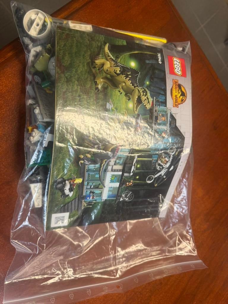Lego jurassic 76949, Ophalen of Verzenden, Zo goed als nieuw, Lego