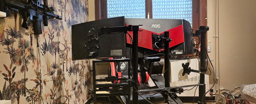 Complete Simracing Cockpit (Custom Rig + Topset) – Triple Sc, Computers en Software, Overige Computers en Software, Ophalen