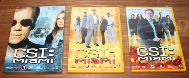 ️‍️CSI: Miami – Diverse DVD-boxen, Cd's en Dvd's, Engels, Misdaad, Nederlands, Ophalen of Verzenden