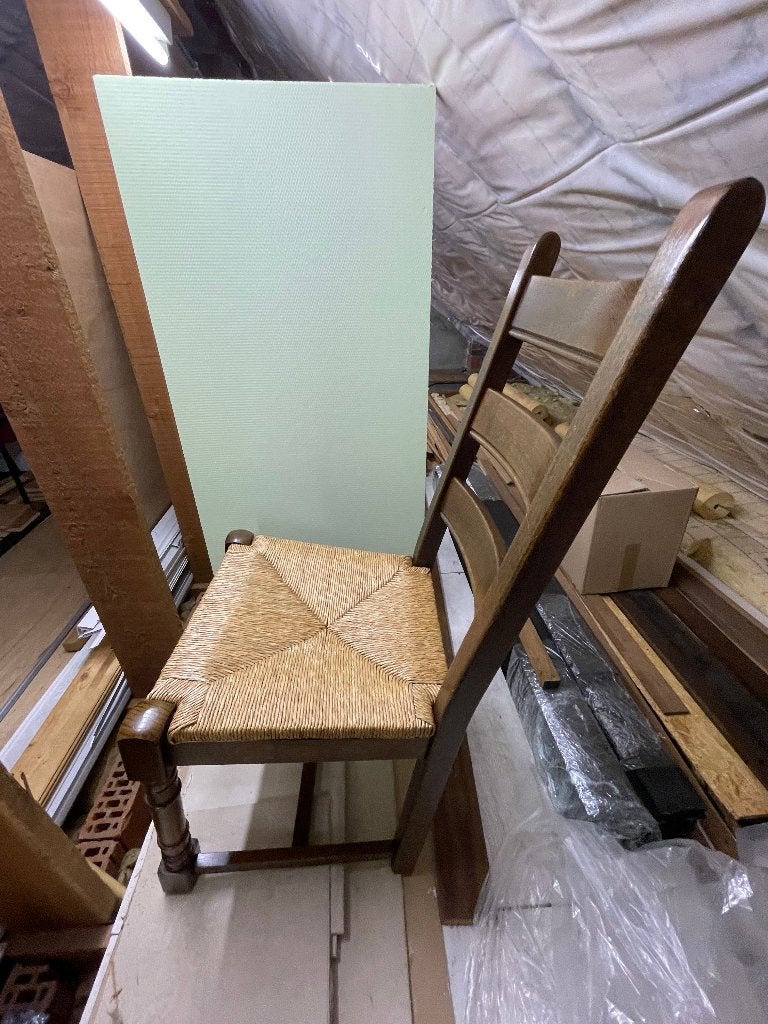 stoel, Gebruikt, Bruin, Vijf, Zes of meer stoelen, Hout