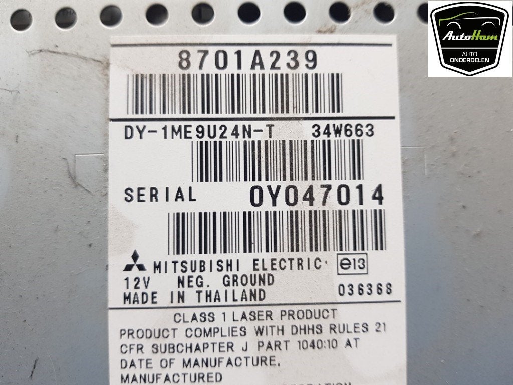 RADIO Mitsubishi Colt (Z2 / Z3) (|8701A239|8X167025|), Auto-onderdelen, Gebruikt, Mitsubishi