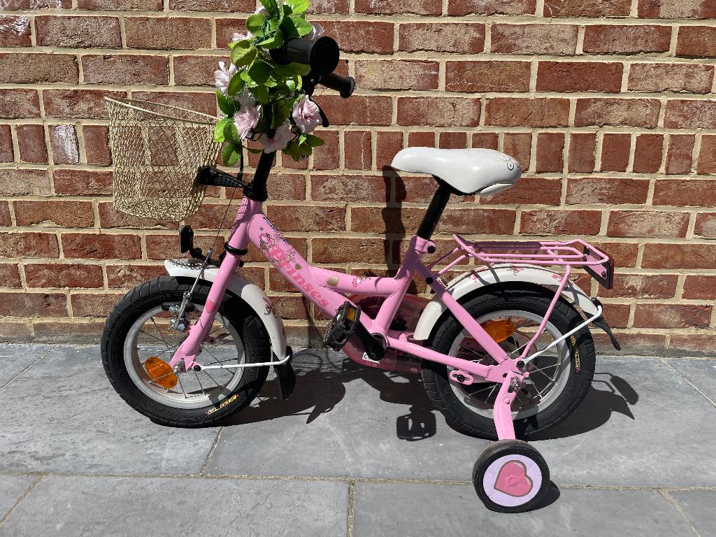 Kinderfiets met zijwieltjes, Fietsen en Brommers, Ophalen, Gebruikt, Minder dan 16 inch, Zijwieltjes
