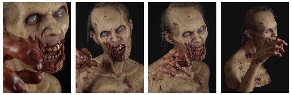 ZOMBIE BUSTE, Verzamelen, Ophalen, Nieuw, Film, Beeldje, Replica of Model