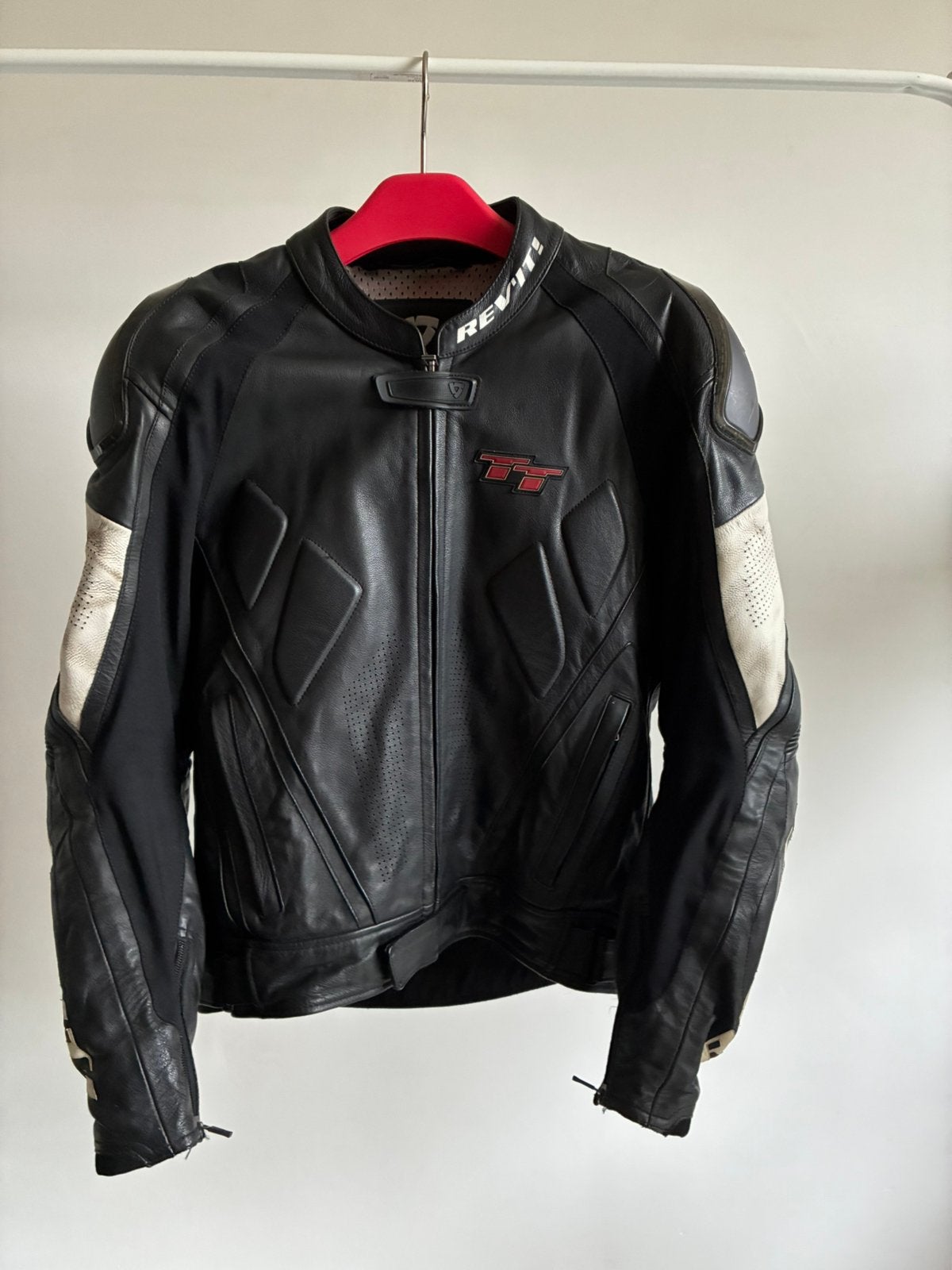 Revit leren motorjas maat 48, Motoren, Ophalen of Verzenden, Tweedehands, Heren, Jas | leer