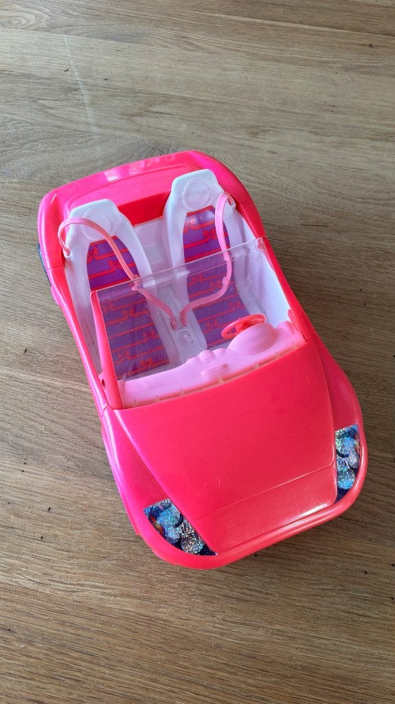 Barbie auto Mattel roze, Kinderen en Baby's, Ophalen of Verzenden, Gebruikt, Barbie