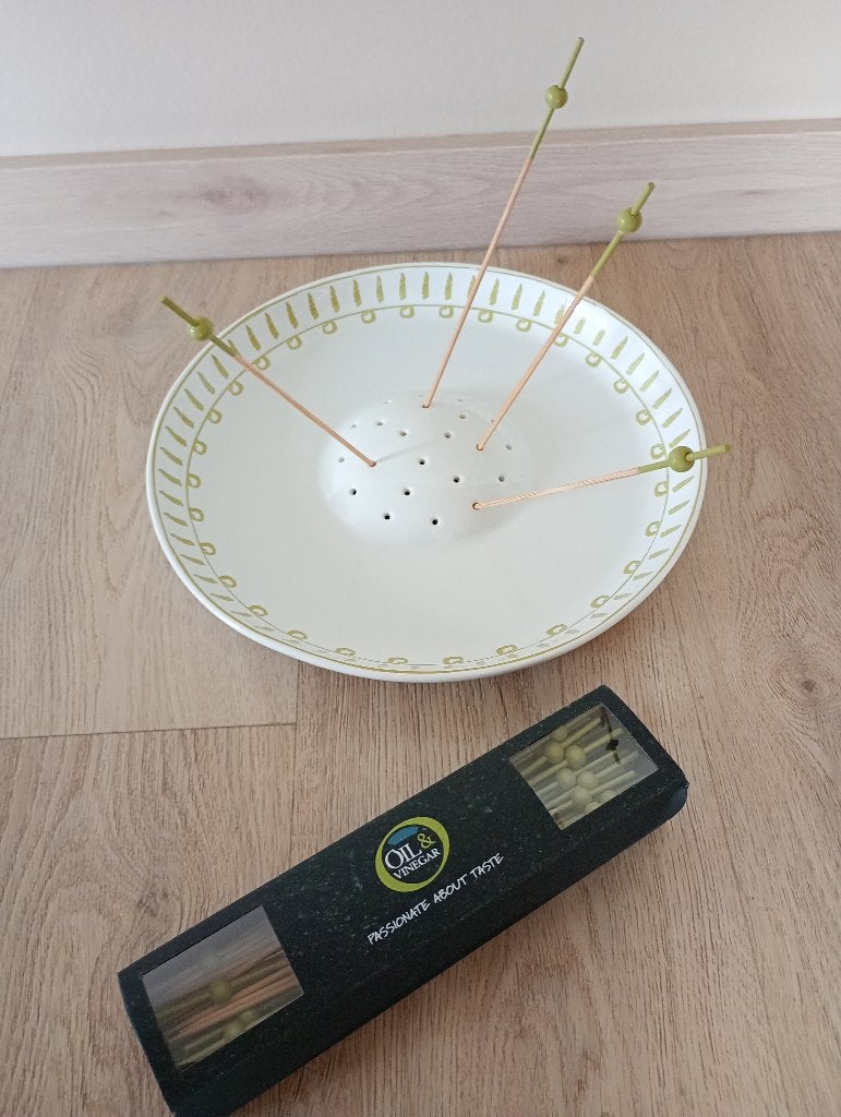 Serveerbord Oil and vinegar, Ophalen, Nieuw, Porselein