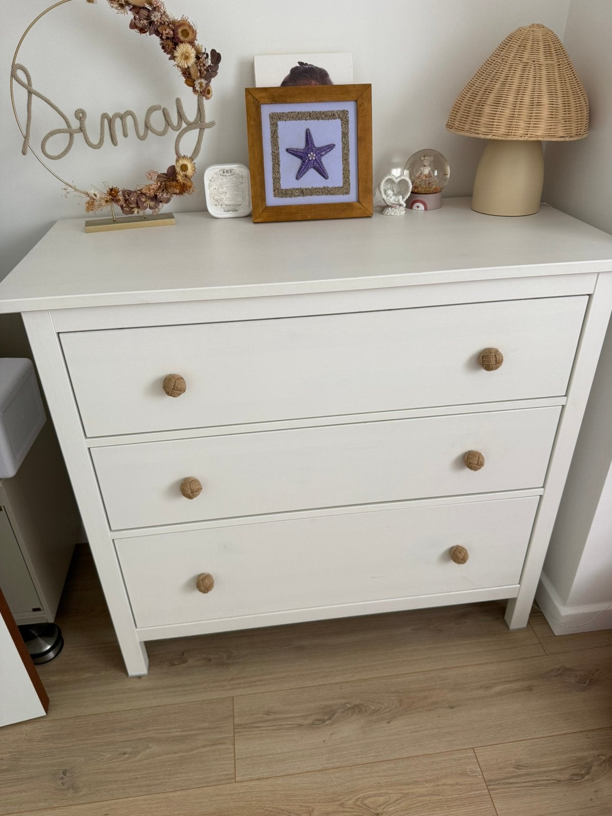 Ikea houten ladekast wit, Ophalen, Gebruikt, 100 tot 150 cm, 3 of 4 laden