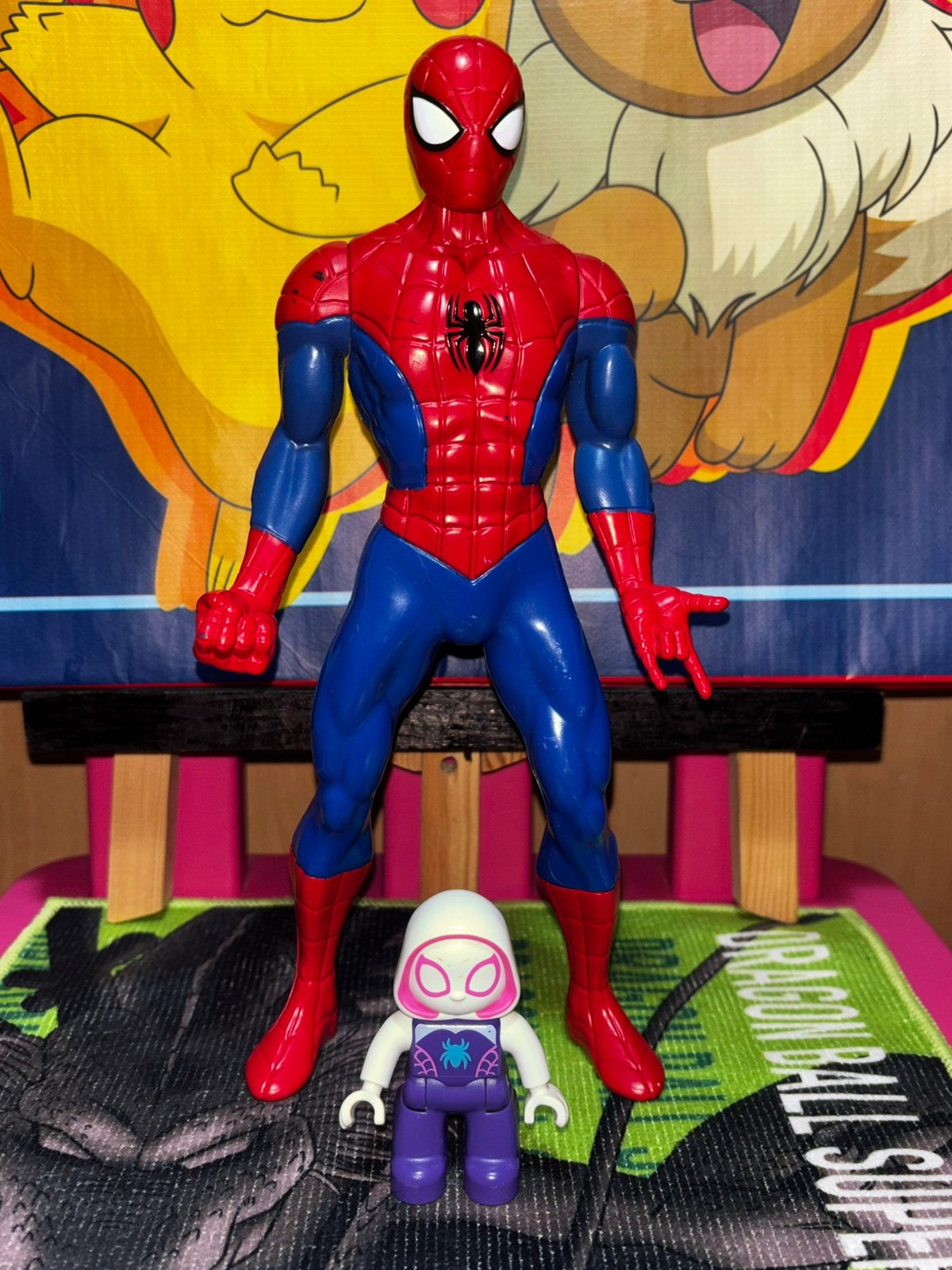 Spider-Man en Spider-Gwen figurenset, Ophalen of Verzenden, Gebruikt