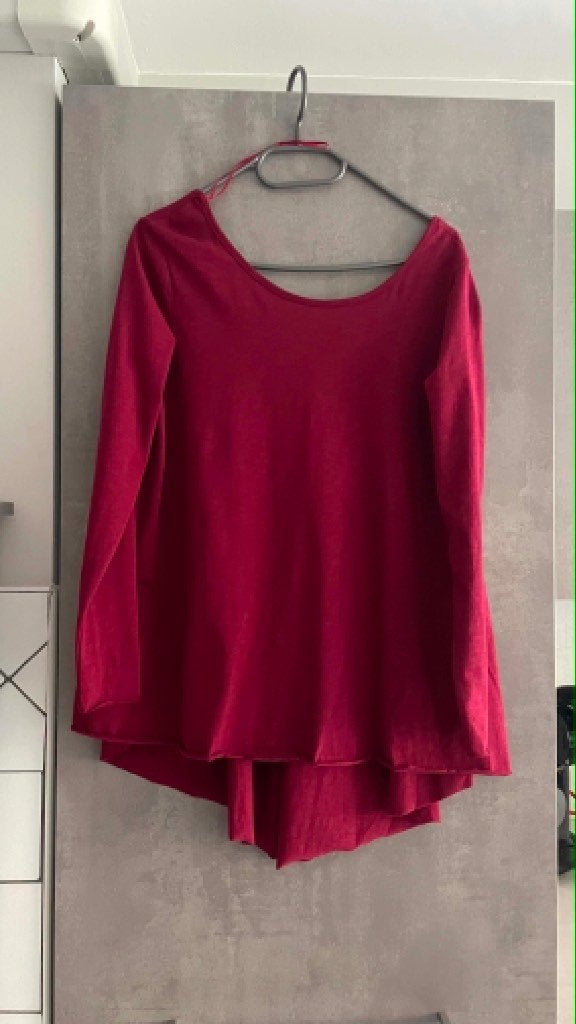 NIEUW EXCLUSIEVE BORDEAUXRODE BLOUSE met lange mouwen M, EXCLUSIVE, Verzenden, Nieuw, Overige kleuren