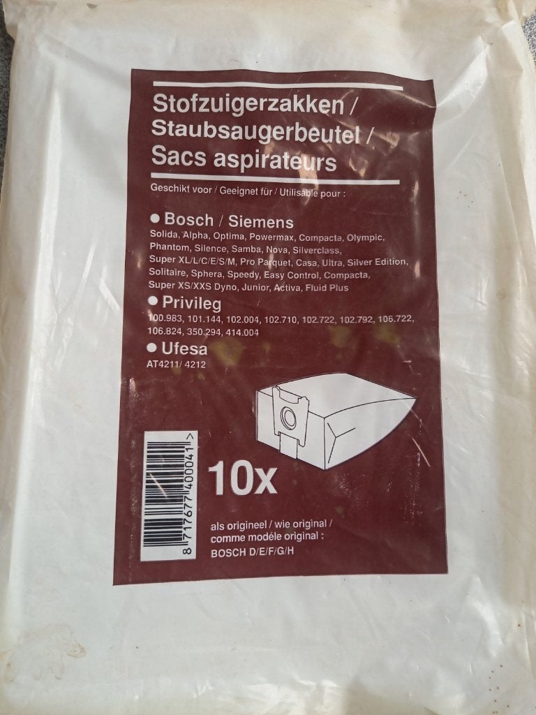 Sacs pour aspirateur Bosch/Siemens Nouveau, Electroménager, Enlèvement ou Envoi, Neuf