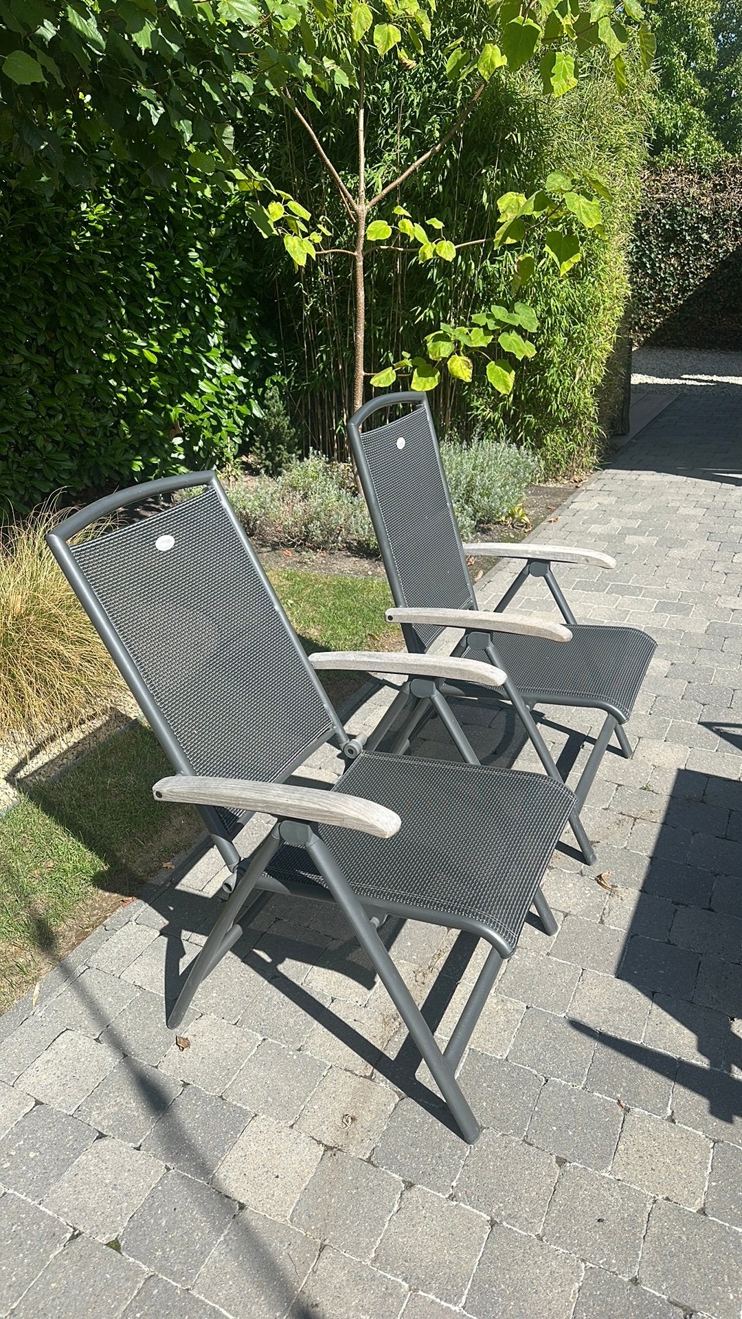 Tuinstoelen Hartman, Tuin en Terras, Ophalen, Gebruikt, Aluminium, Verstelbaar