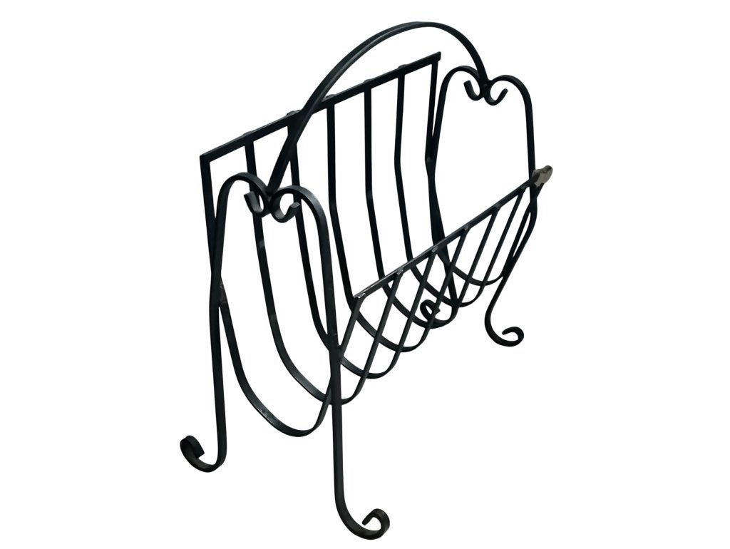 Porte-journaux fer forgé vintage H 43cm L 40cm larg. 16cm, Enlèvement