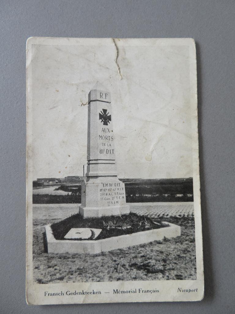 Frans gedenkteken in Nieuwpoort, Envoi, Autres, Photo ou Poster