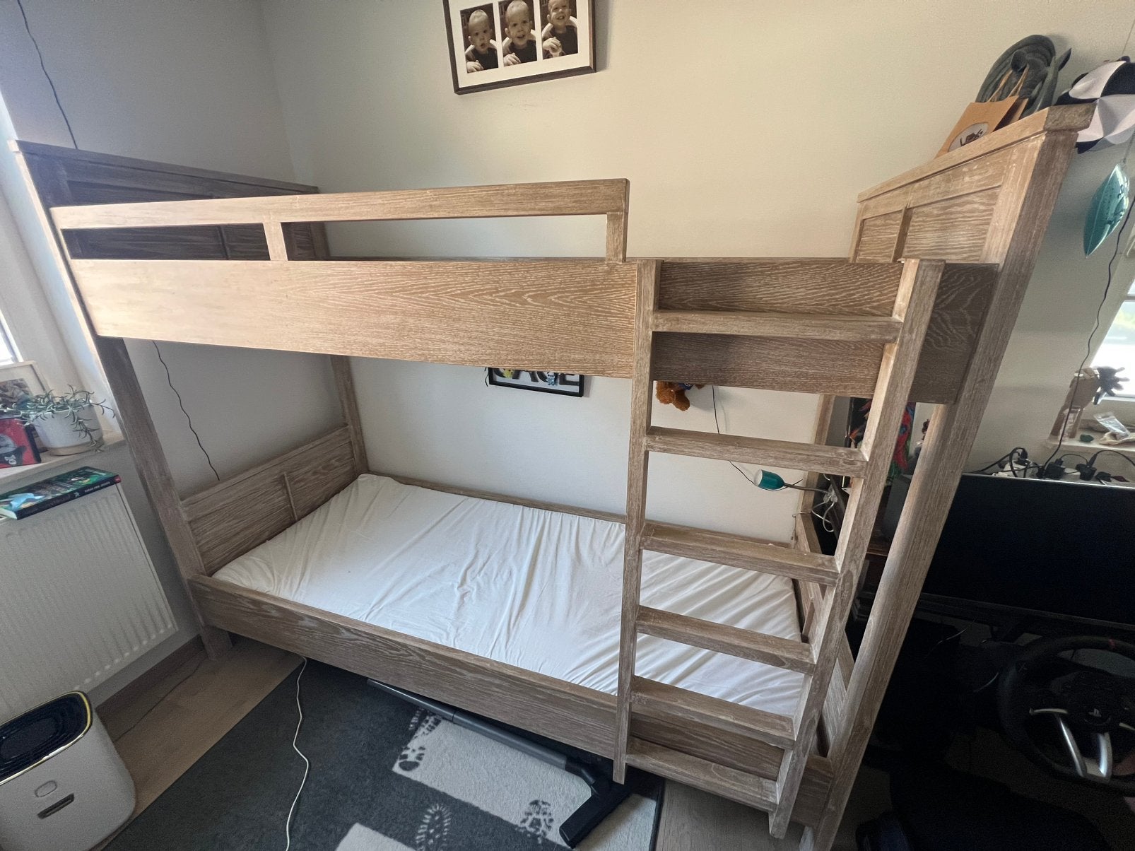 Zgan volhouten stevig stapelbed, Enlèvement, Comme neuf, Lits superposés