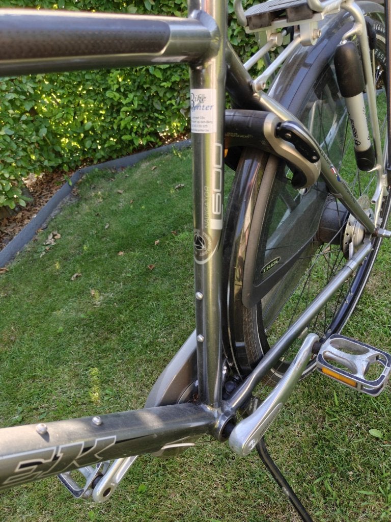 Stadsfiets Trek, Fietsen en Brommers, Versnellingen, Zo goed als nieuw, Schijfrem, Ophalen