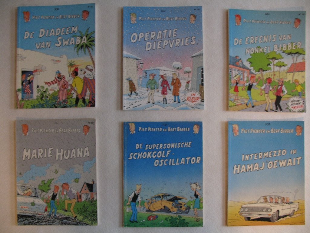 Piet Pienter en Bert Bibber, gekleurde versie De Vlijt, Plusieurs BD, Enlèvement ou Envoi, Comme neuf