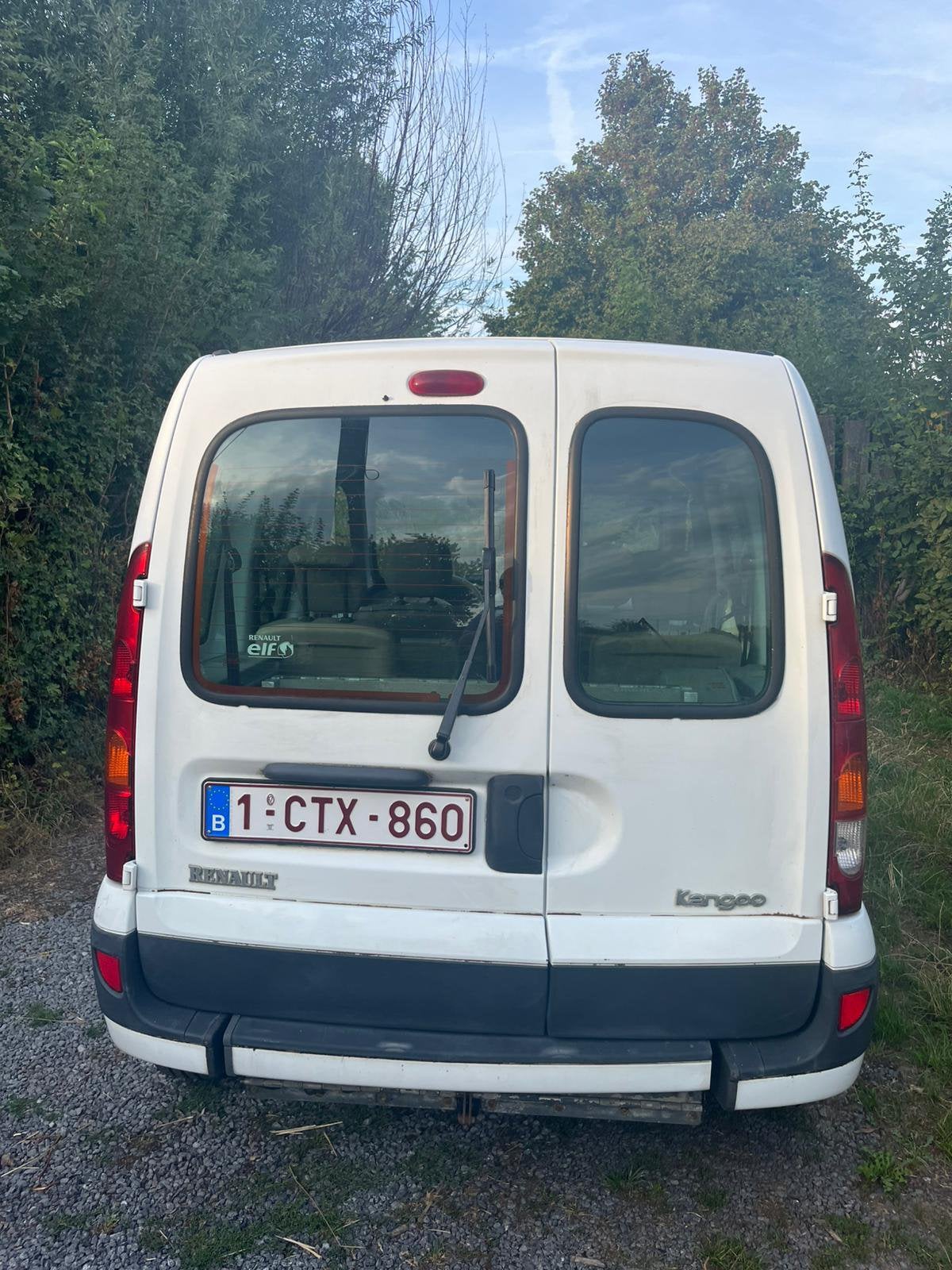 RENAULT KANGOO /AIRCO/TPMR / ROLSTOELAUTO / 2008/, Auto's, Voorwielaandrijving, 4 cilinders, Wit, Bedrijf