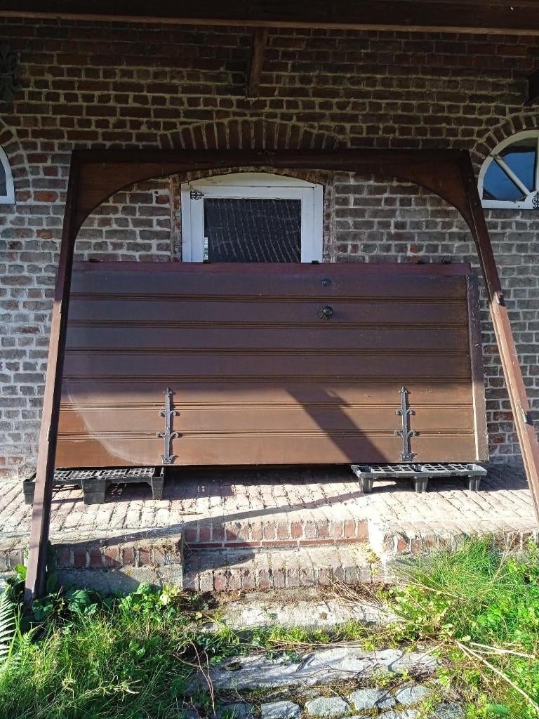 Double grande porte avec bâti, Bricolage & Construction, Châssis & Portes coulissantes, Enlèvement, Utilisé
