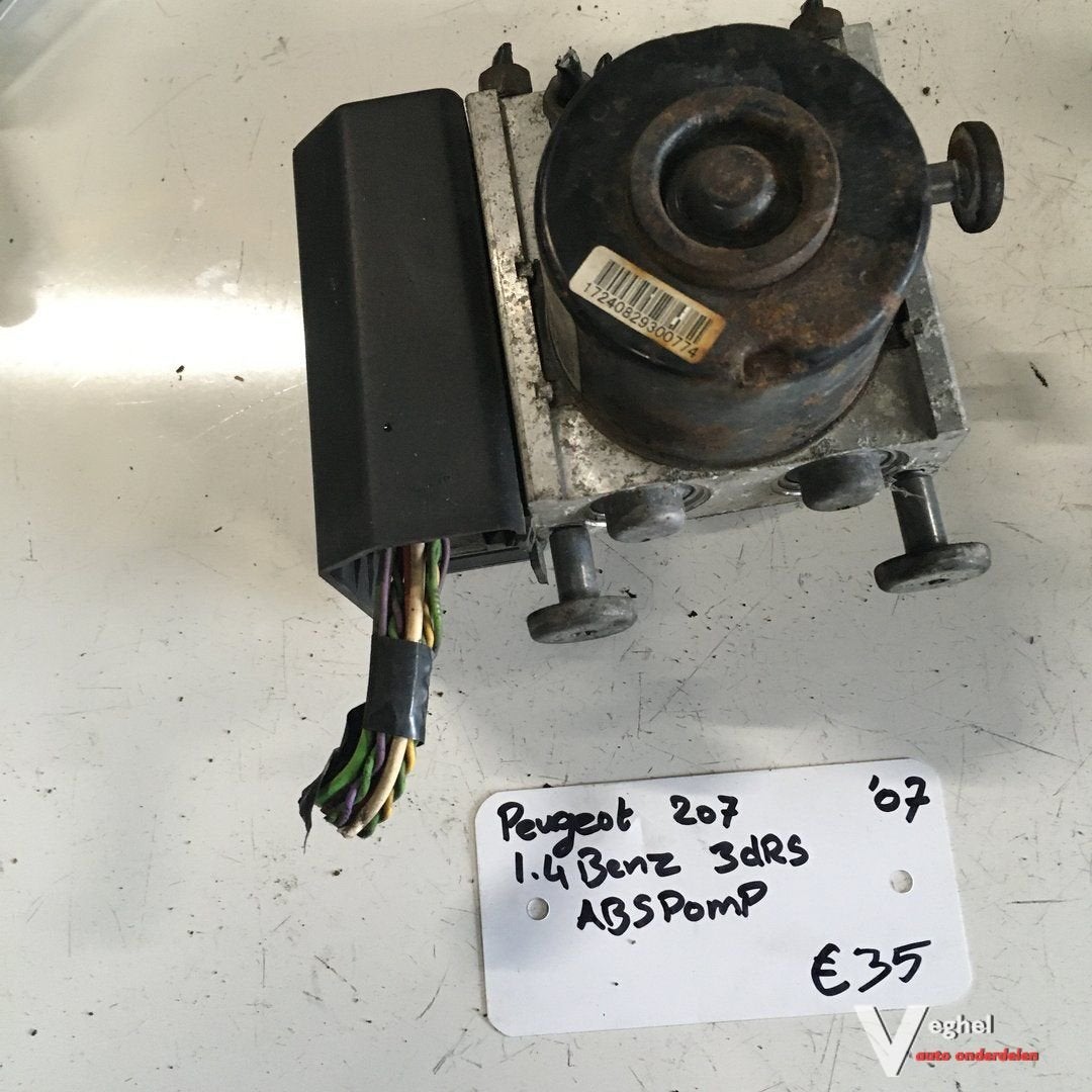 Peugeot 207 1.4  8 v benzine 2007 ABS Pomp 3TU7C112F6, -, Utilisé, -, -