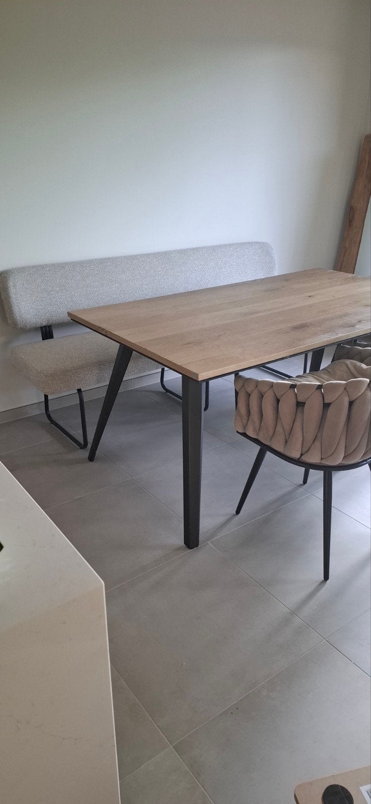 Eetkamertafel 170x100cm. Vol eiken blad, Ophalen