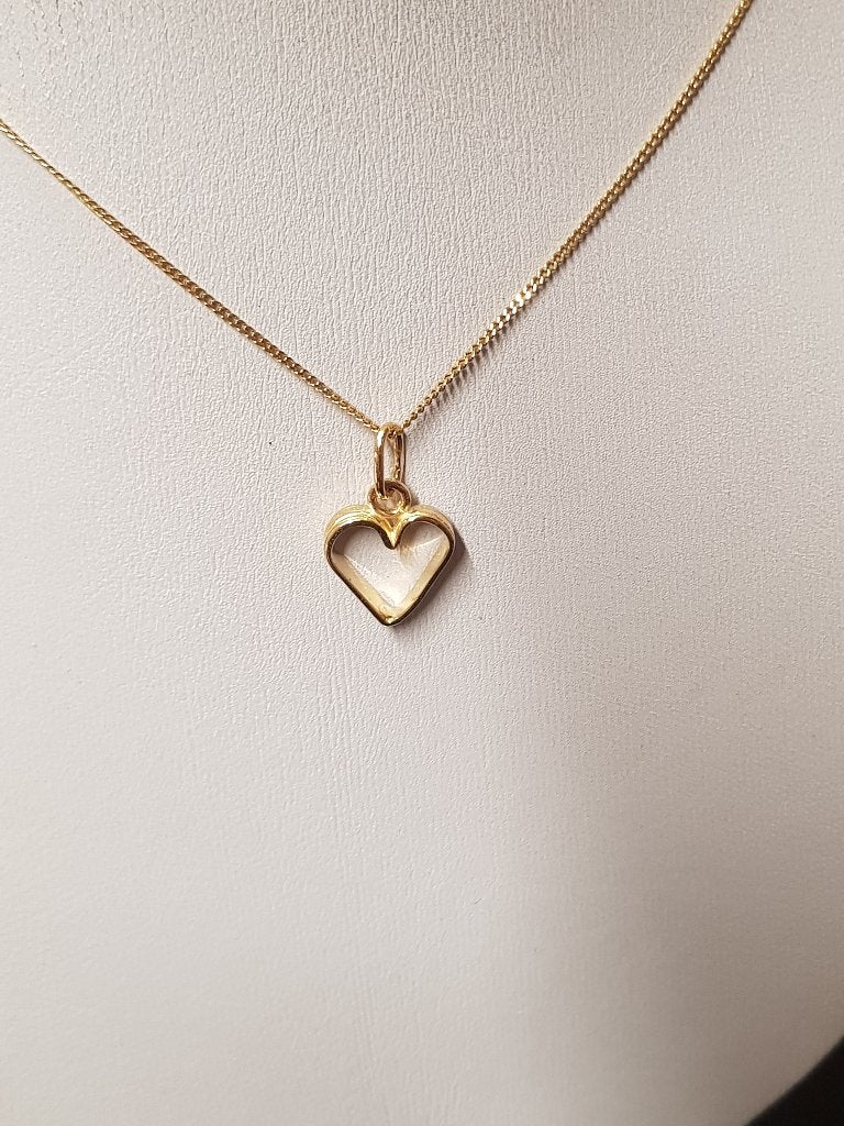 18K geelgouden harthanger, Geel, Nieuw, Ophalen of Verzenden, Hart