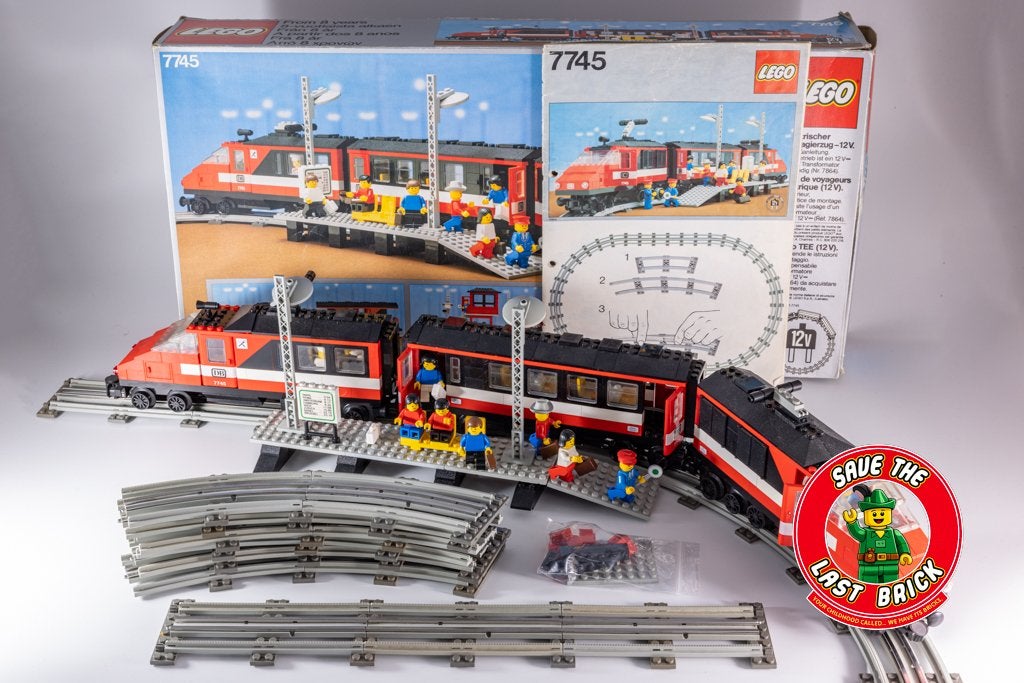 LEGO 7745 Train City Express à grande vitesse 12 V - complet, Lego, Ensemble complet, Utilisé, Instructions incluses