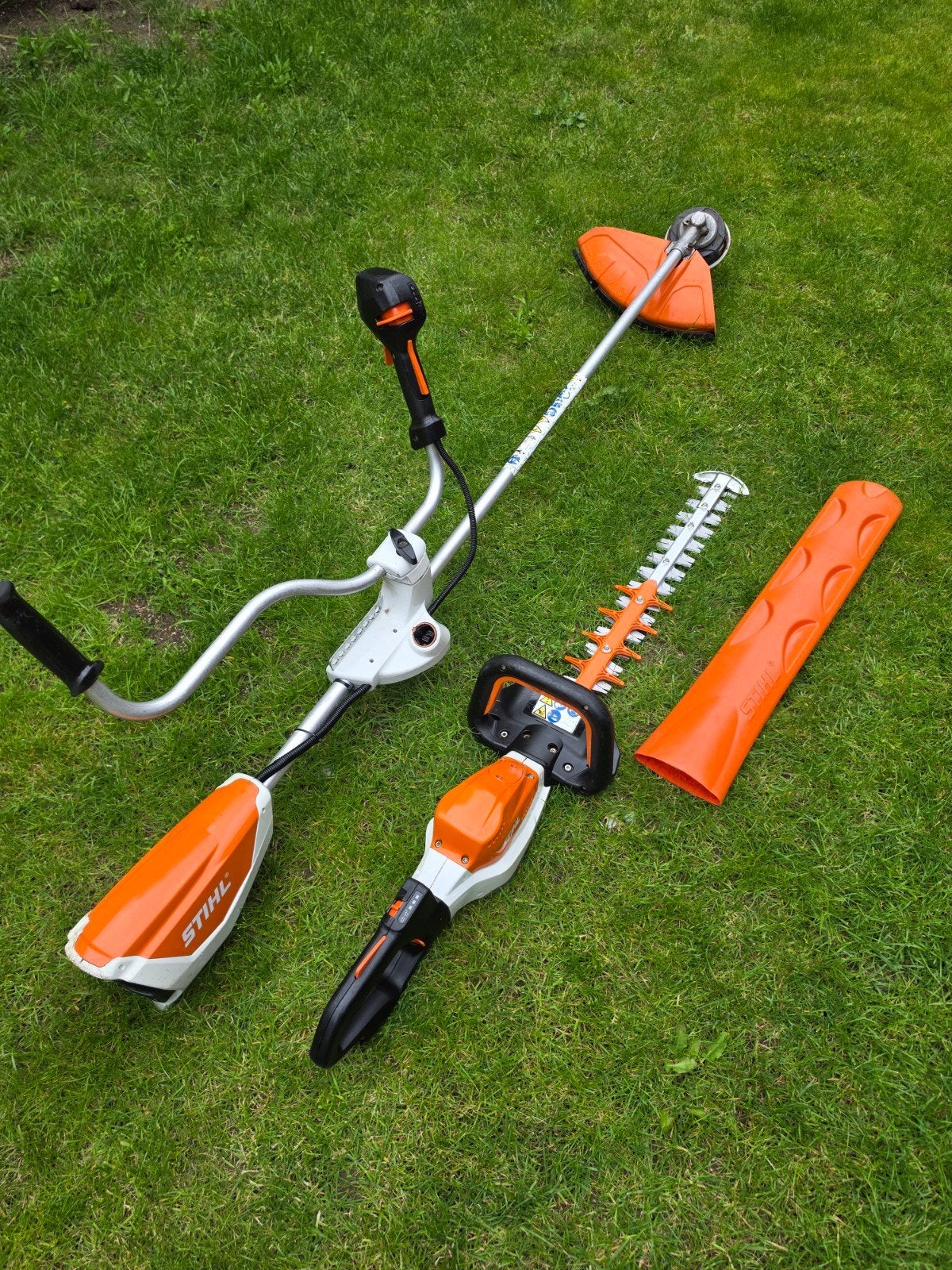 Stihl machines heggenschaar en bosmaaier, Tuin en Terras, Ophalen