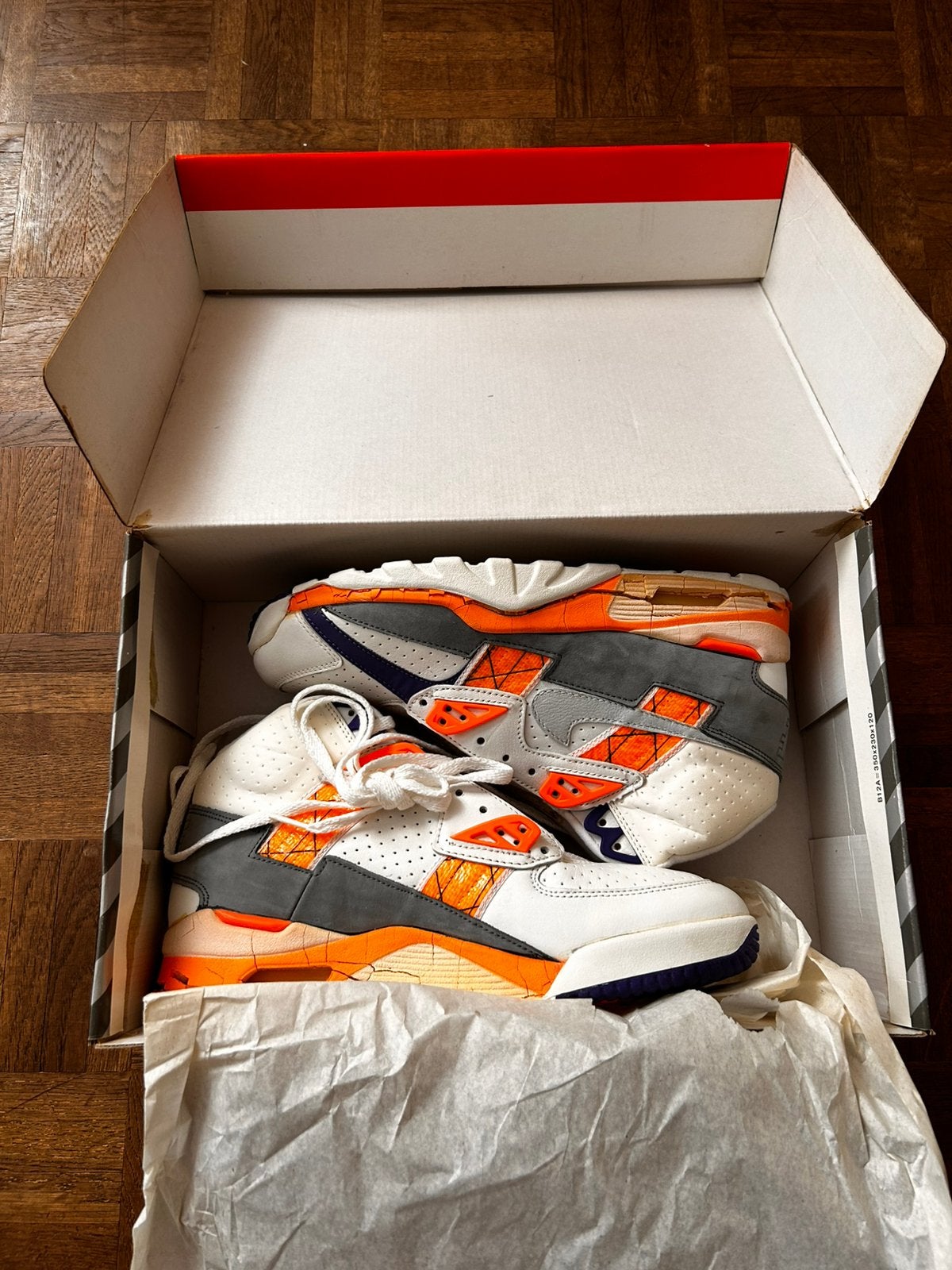 original 1990 Nike Air Trainer SC High Auburn, Kleding | Heren, Schoenen, Ophalen of Verzenden, Zo goed als nieuw